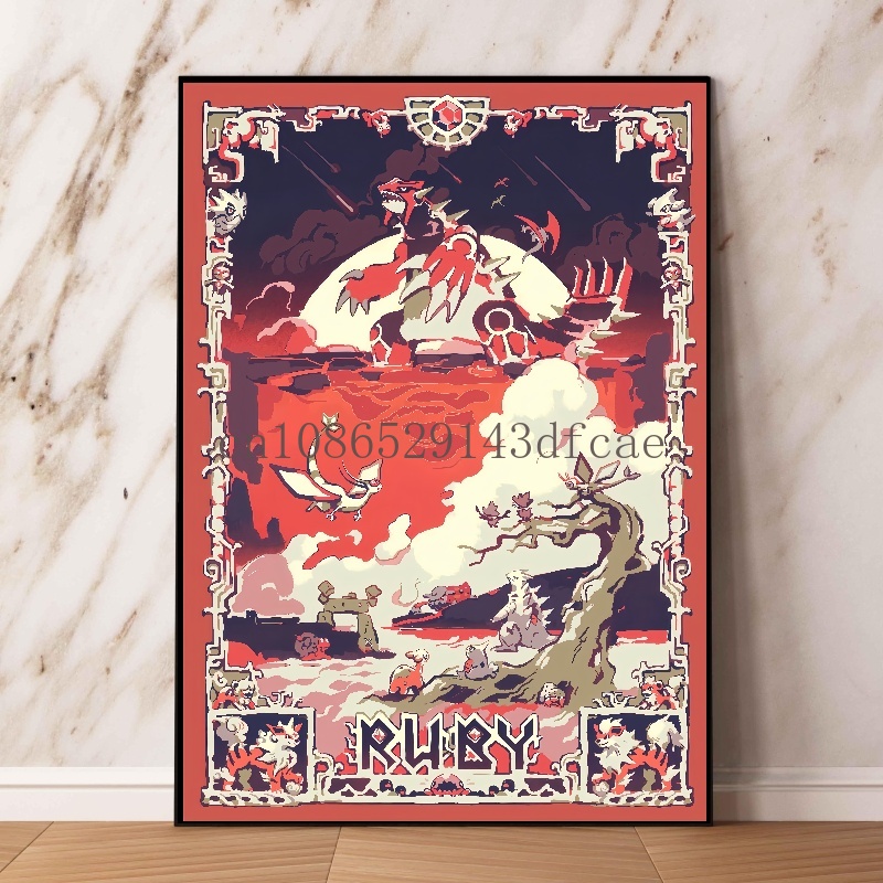 Pokemon Retro Cartoon Poster C - Retro Gaming Pokemon ulasan dan harga